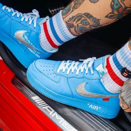 Nike off white air force blue hotsell