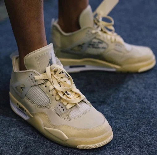 How To Spot Real Vs Fake Off-White Air Jordan 4 Sail  display picture 1