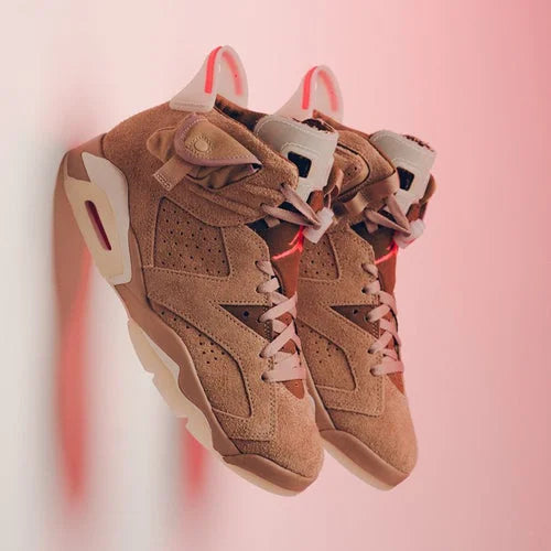Real vs Fake Jordan 6 Travis Scott British Khaki