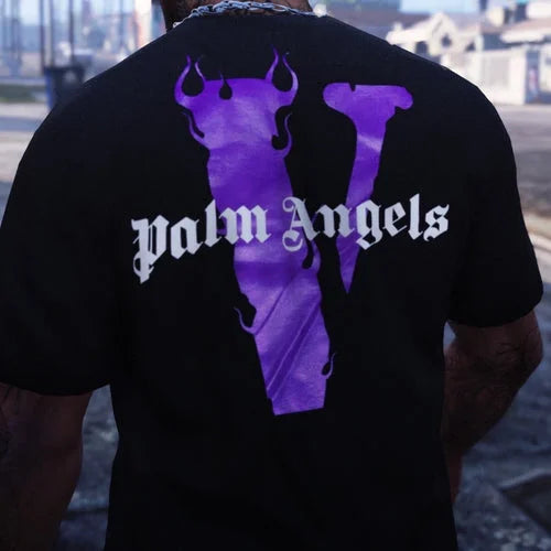 How To Spot Real Vs Fake Vlone x Palm Angels Tee LegitGrails