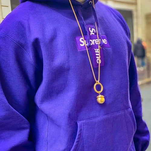 (Purple) Supreme Cross Box logo store Hoodie