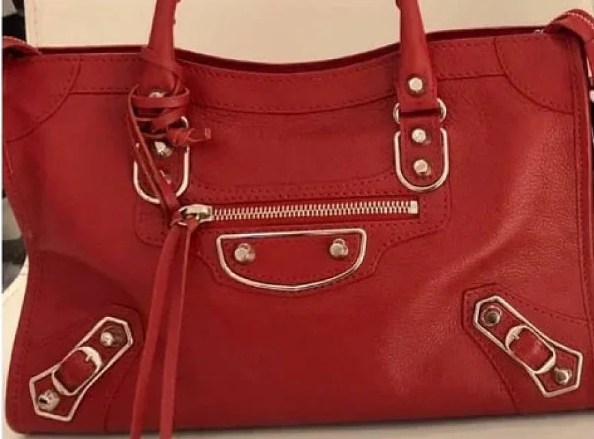 Relaxed, Slouchy Shape of an Authentic Balenciaga City Bag