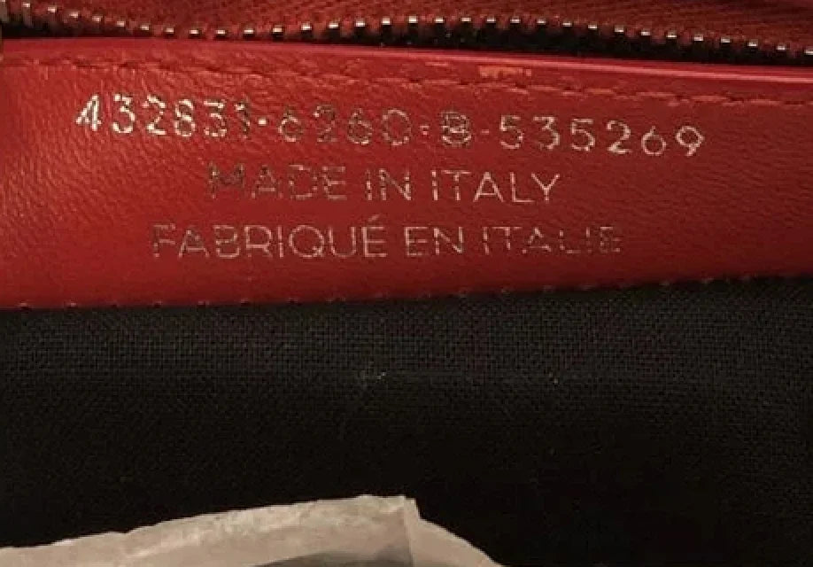 Interior Lining of an Authentic Balenciaga City Bag