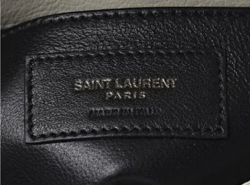 Authenticating Saint Laurent bags by Interior brand tags