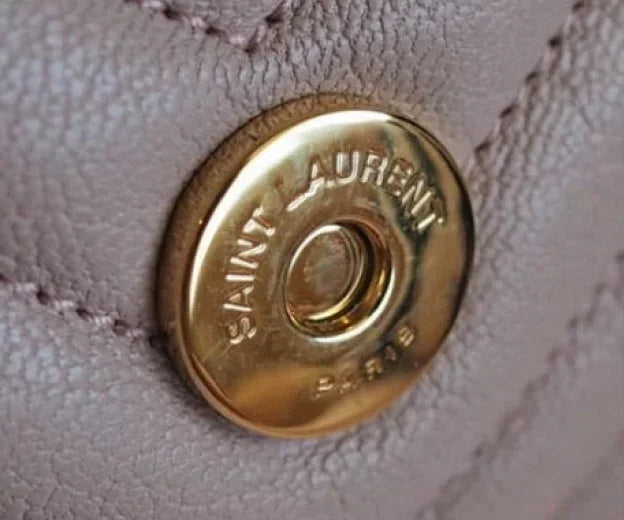 To authenticate a Saint Laurent bag look for Secure and functional hardware and zippers