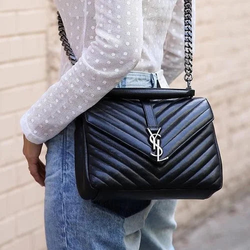 How To Spot Real Vs Fake Saint Laurent College Bag – LegitGrails