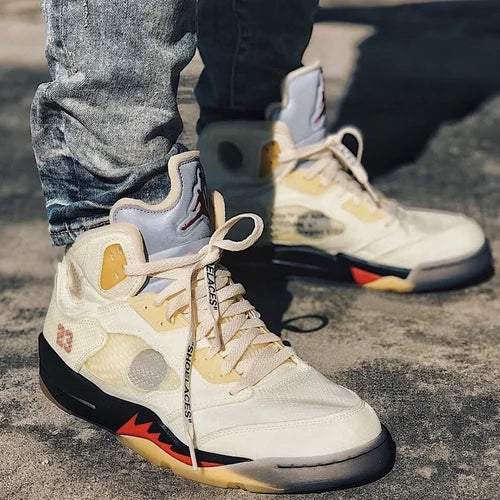 Off white jordan retro 5 sail. Reps Jordan 5 Retro Off-White Sail Men main image 4