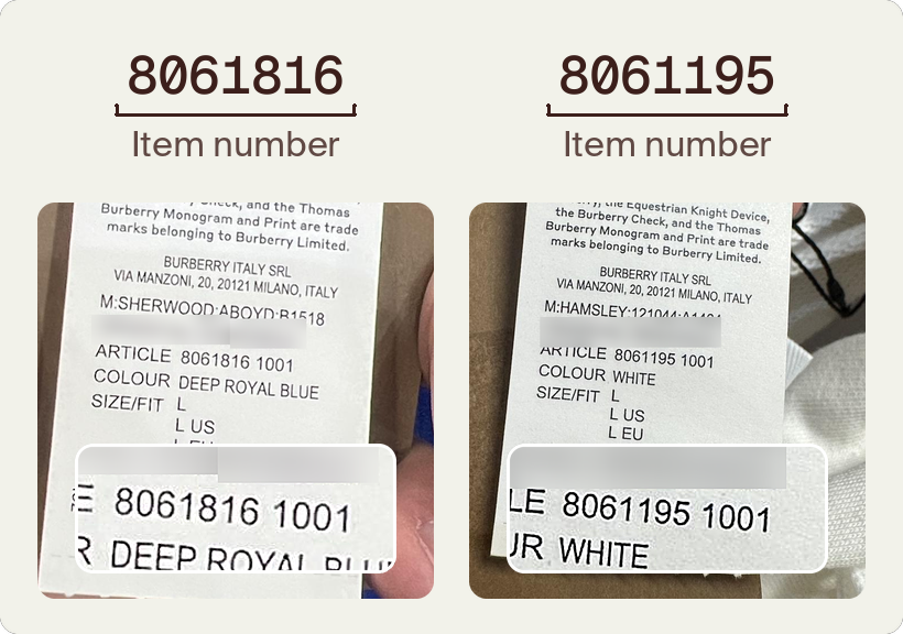 Burberry serial number check