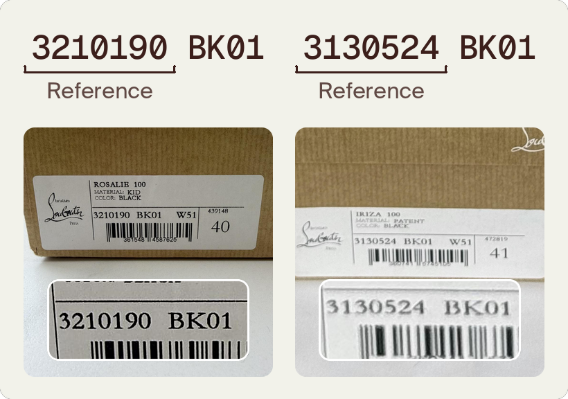 Christian Louboutin serial number check