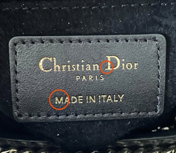 Fake Dior Interior embossed stamp