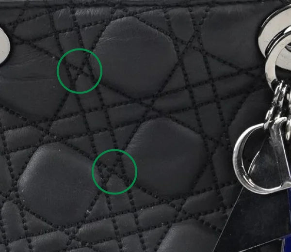 Real Dior Cannage stitching precision