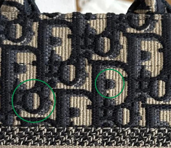 Real Dior Oblique canvas alignment