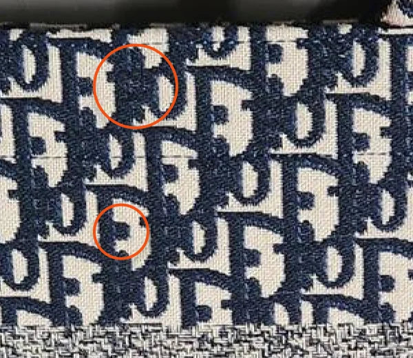 Fake Dior Oblique canvas alignment