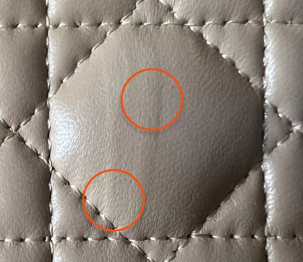 Fake Dior Leather quality and edge painting