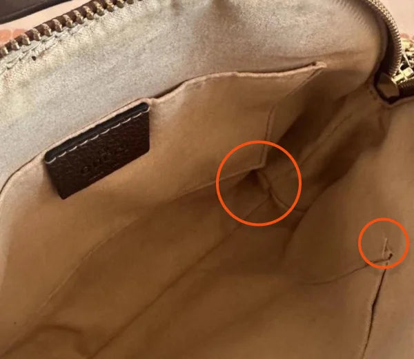 Fake Gucci Interior lining
