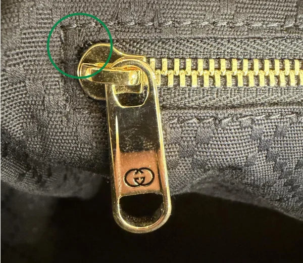 Real Gucci Interior pockets and attachment points