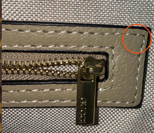 Fake Gucci Interior pockets and attachment points