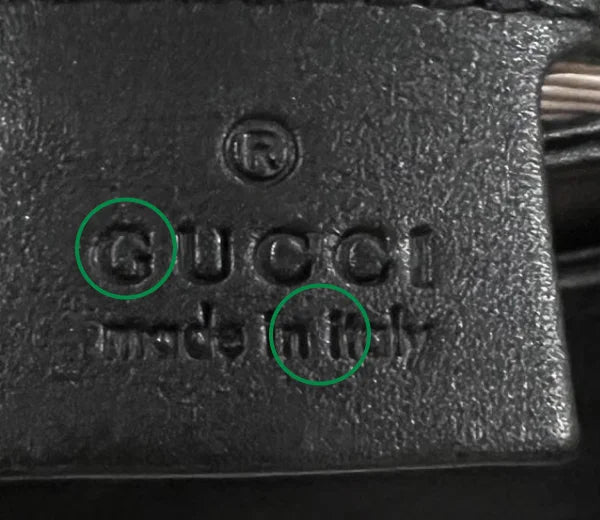 Real Gucci interior stamp