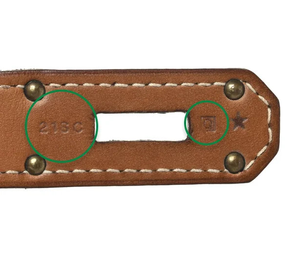 Real Hermes blind stamp and date letter