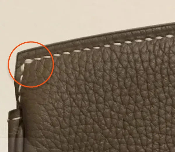Fake Hermes Saddle stitch count