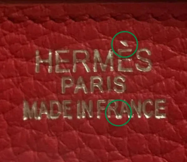 Real Hermes PARIS Made in France stamp