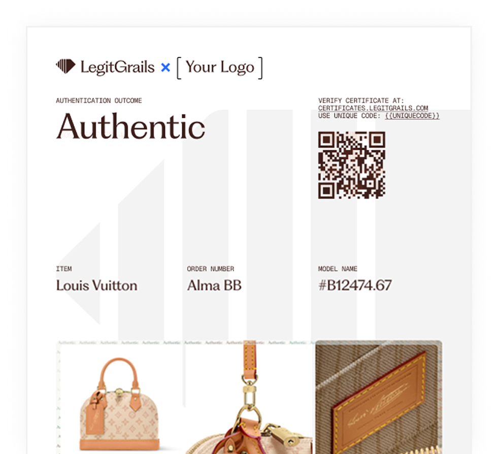 Receive your Chanel Authentication Certificate