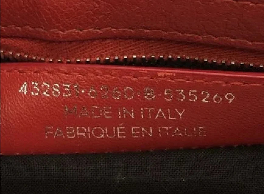 Verify the Style Number and Serial Number to authenticate Balenciaga bag