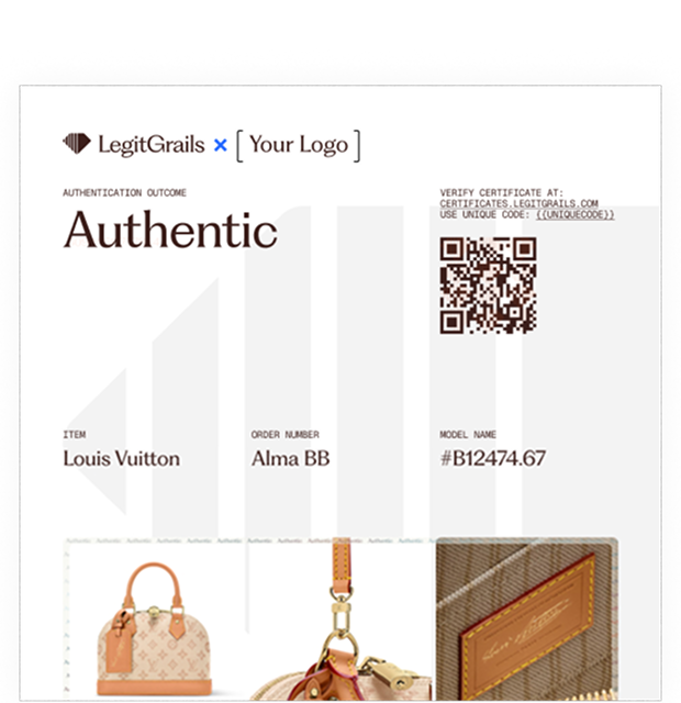 Receive your Chanel Authentication Certificate