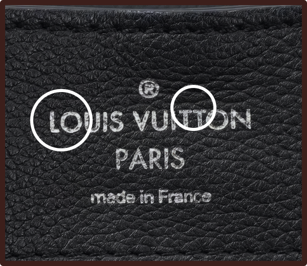 Real Louis Vuitton Heat stamp font