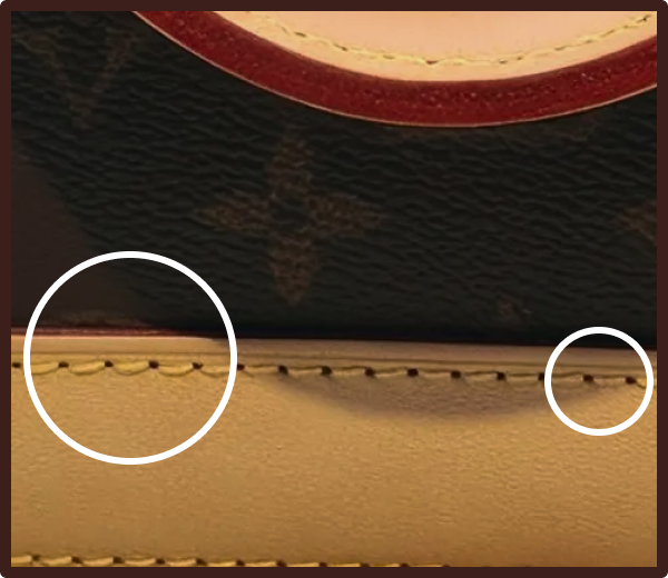 Real Louis Vuitton Stitching count and thread color